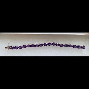 4 carat Amethyst Tennis Bracelet